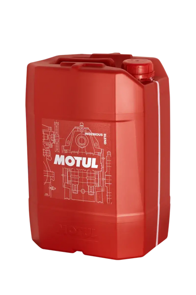 Red Motul oil container for Motul 20L DSG Transmision Multi DCTF tool storage
