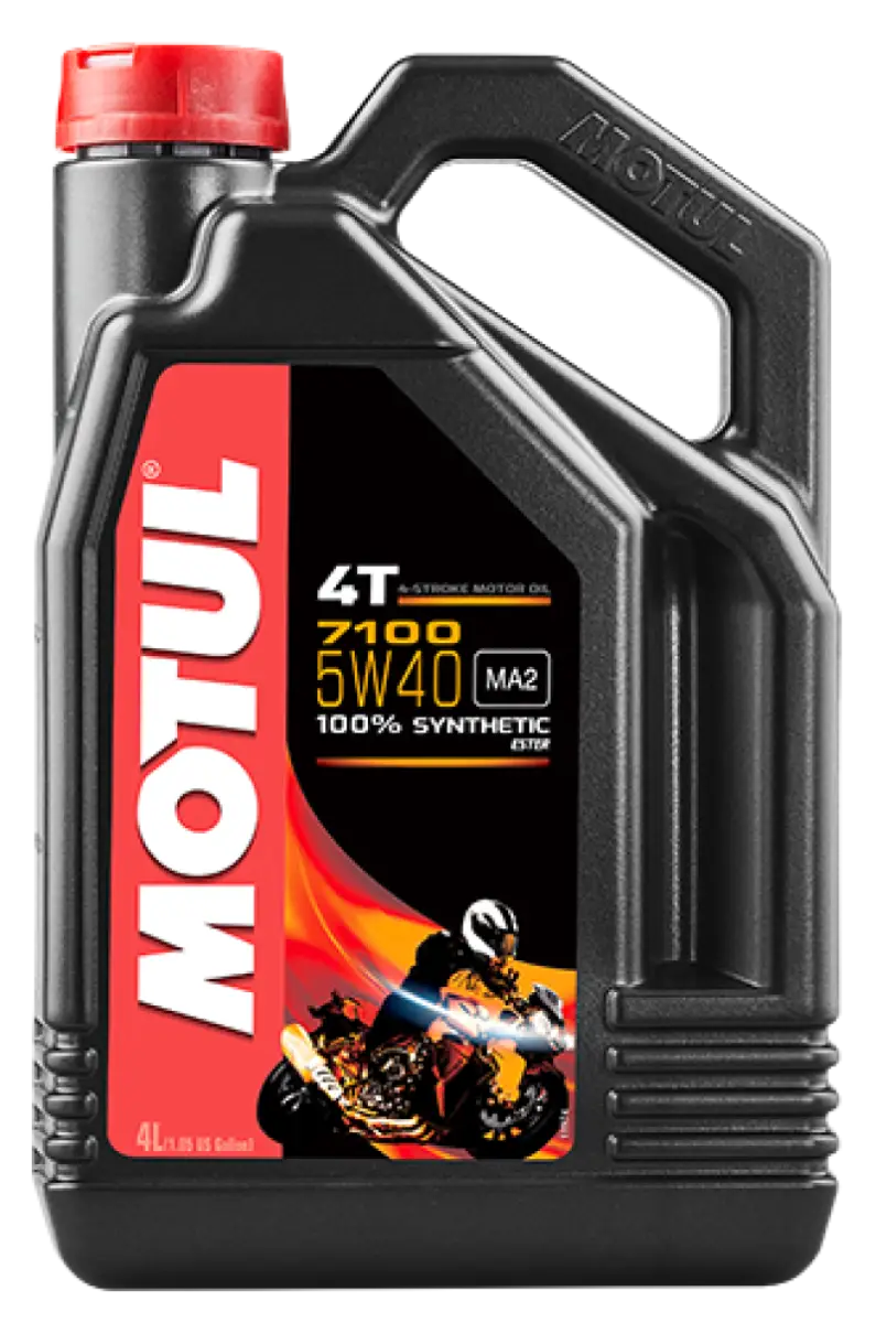 Motul 4L 7100 Synthetic Motor Oil 5W40 4T - Case of 4 - Truck & Automotive