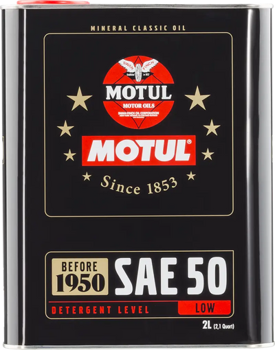 Motul Classic SAE 50 Oil - 2L - Case of 6 - Truck & Automotive