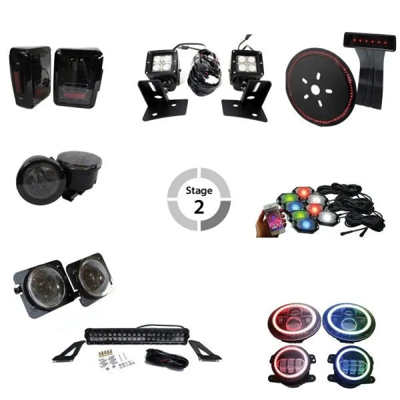 Automotive lighting kit for MPTG2C5F Racesport tailgate LED on trucks