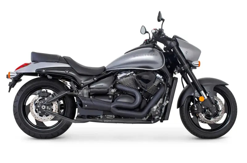 MS00045 Exhaust Combat 2 Into 1 Black Suz
