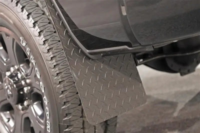 Mud Flap Multi-Fit (See Document for Guidance); 11 Inch X 19 Inch; Set of 2; Rectangle With Radius Notch; Without Logo;
