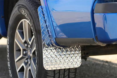 Mud Flap Multi-Fit (See Document for Guidance); 12 Inch X 16 Inch; Set of 2; Rectangle; Without Logo; Powder Coated;