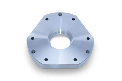 Silver metal mounting plate with holes for multi tool clutch service kit
