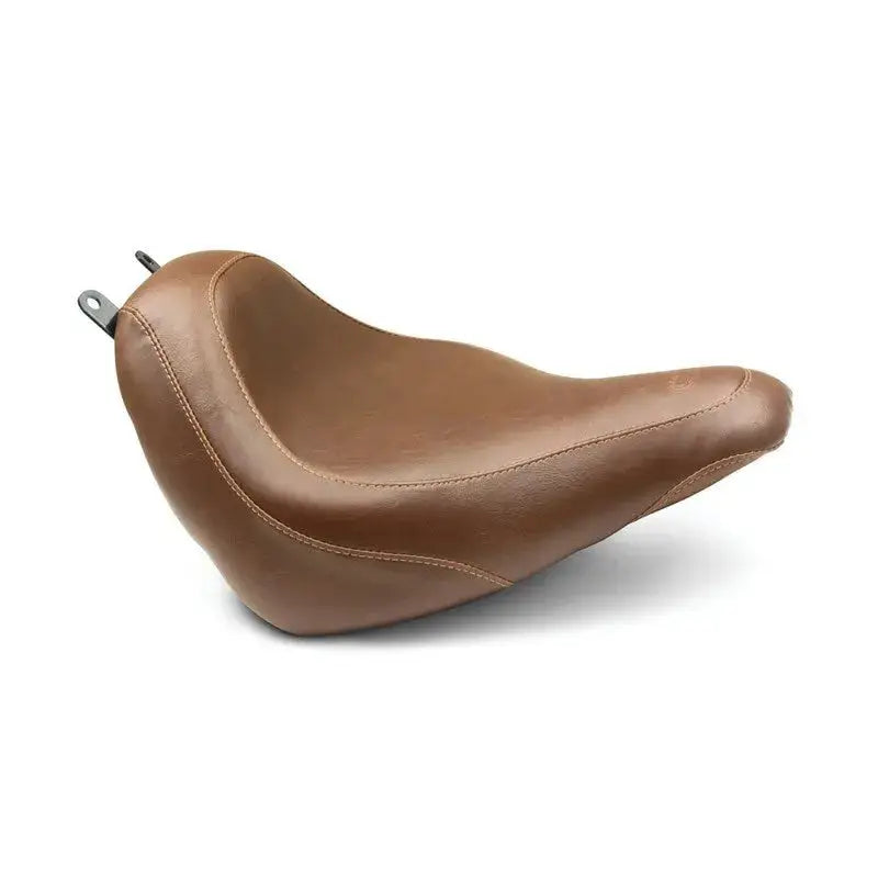 Brown leather Mustang 18-21 Harley Heritage Classic wide tripper solo seat for Harley bikes