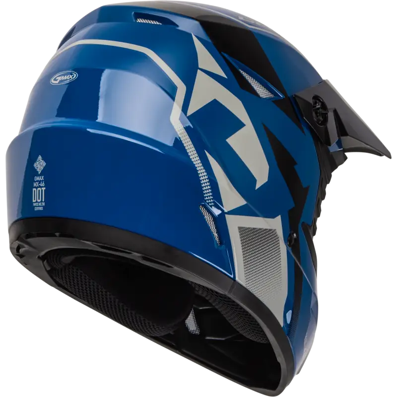GMAX Mx 46 Compound Helmet Blue/Black/Grey Xs for Powersports