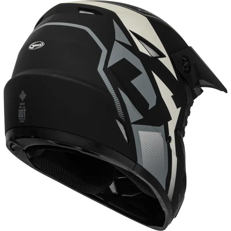 GMAX Mx 46 Compound Helmet Matte Black/Grey/White Yl for Powersports