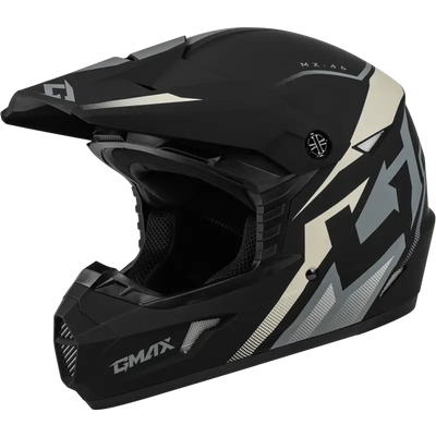 Mx 46 Compound Helmet Matte Black/Grey/White Ys 