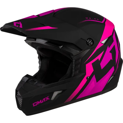 Mx 46 Compound Helmet Matte Black/Pink Lg 