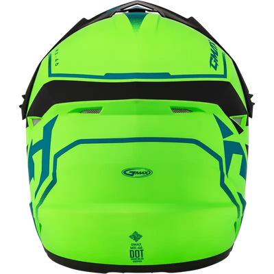 Mx 46 Compound Helmet Matte Hi Vis Green/Blk/Blue Md 