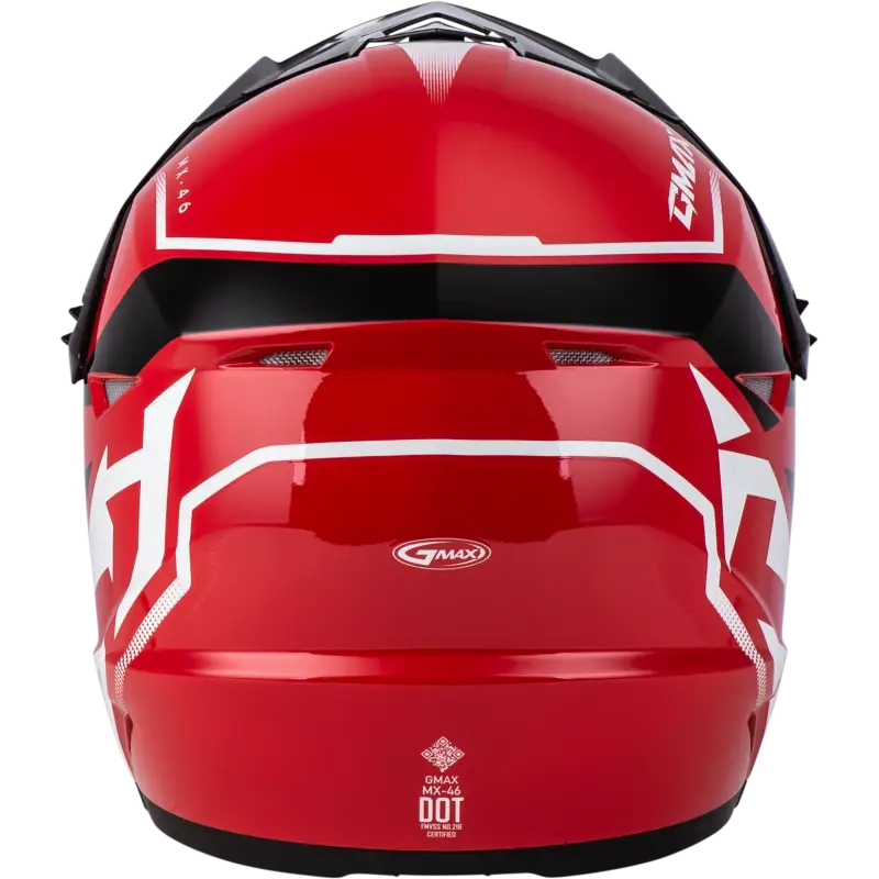 Mx 46 Compound Helmet Red/Black/White Lg 