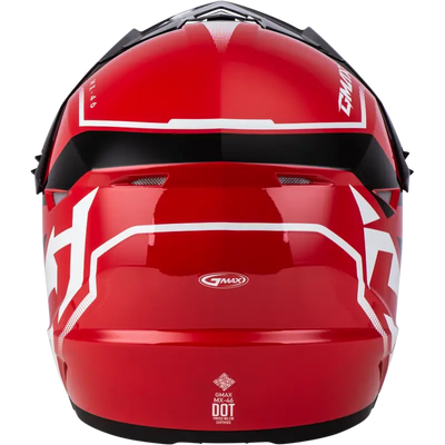 Mx 46 Compound Helmet Red/Black/White Ys 