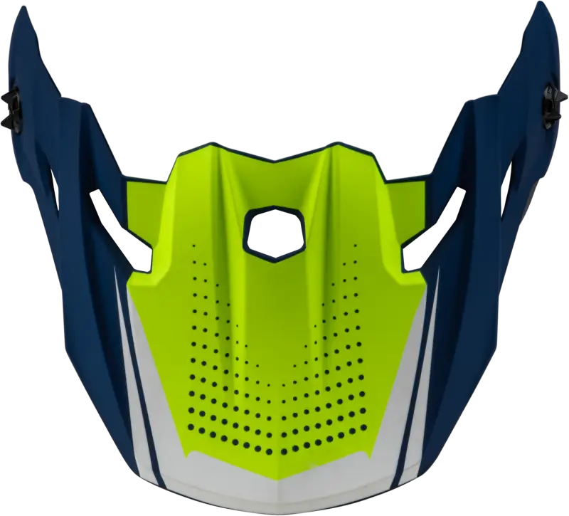 Mx 96 502 Visor with Screws in Matte Blue and Green - GMAX