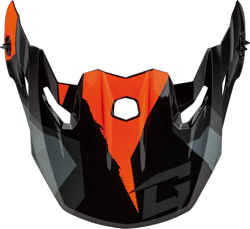 Mx 96 Splinter Visor W/Screws Black/Orange - GMAX