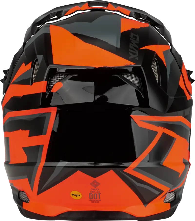 Mx 96s Splinter Helmet Black/Orange Sm