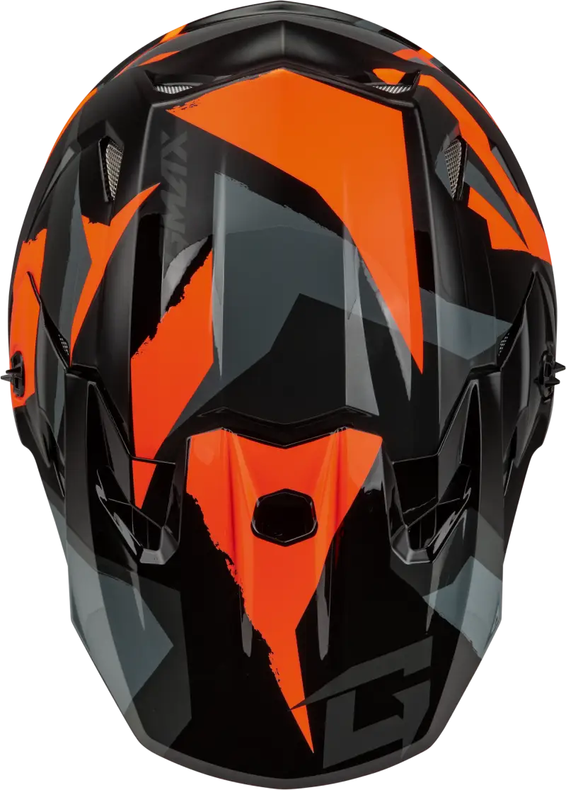 Mx 96s Splinter Helmet Black/Orange Xl
