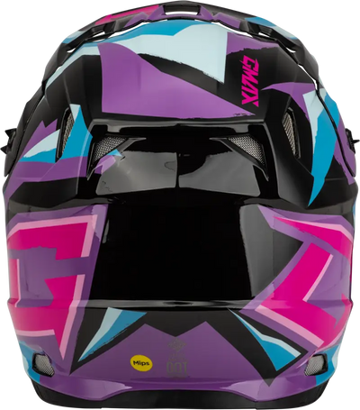 Mx 96s Splinter Helmet Black/Purple/Blue Lg