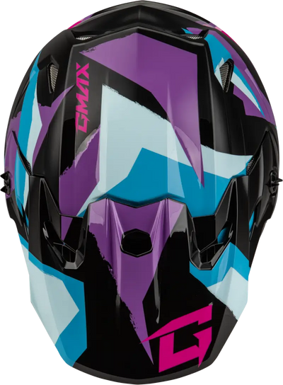 Mx 96s Splinter Helmet Black/Purple/Blue Sm