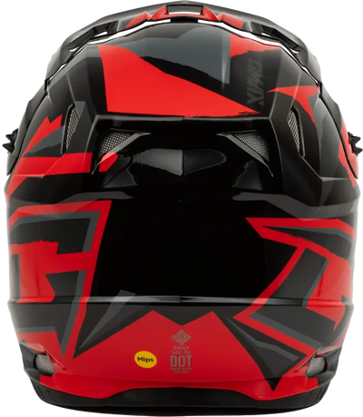 Mx 96s Splinter Helmet Black/Red Lg