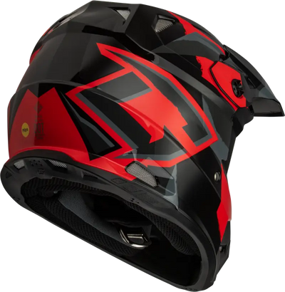 Mx 96s Splinter Helmet Black/Red Sm