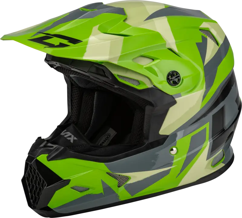 Mx 96s Splinter Helmet Green/Grey/Black 2x