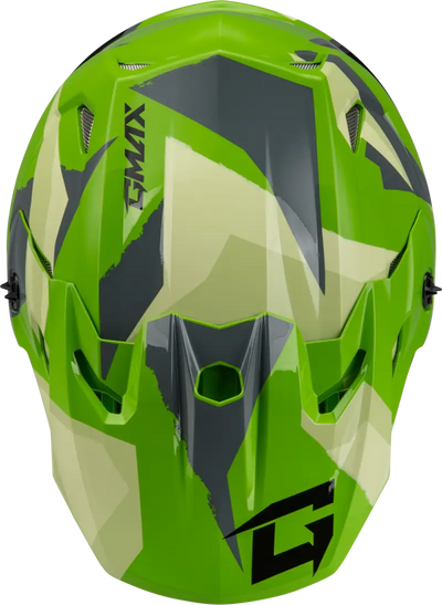 Mx 96s Splinter Helmet Green/Grey/Black Xs