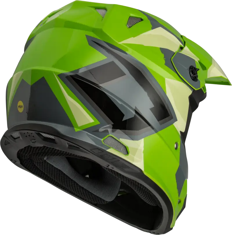 Mx 96s Splinter Helmet Green/Grey/Black Xs