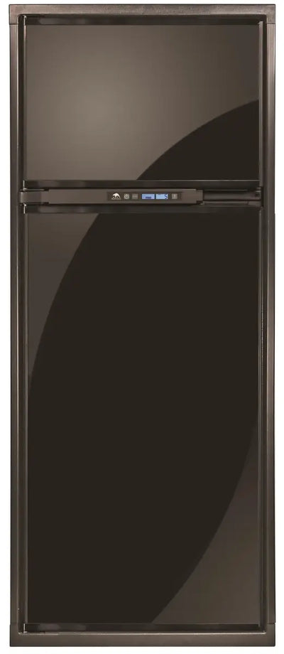 N8XFL Norcold Refrigerator Freezer 8 Cubic Capacity for RV with LCD temperature control panel, flush mount left-hand hinge, and adjustable shelving, showcasing a sleek black design, Inside RV,RV Parts Shop,Exterior Parts & Accessories,RV Appliances RV Air Conditioner RV Refer,AVADA - Best Sellers