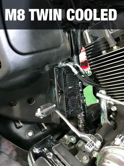 Naked Oil Cooler M8 Touring  `17 23  Blk 