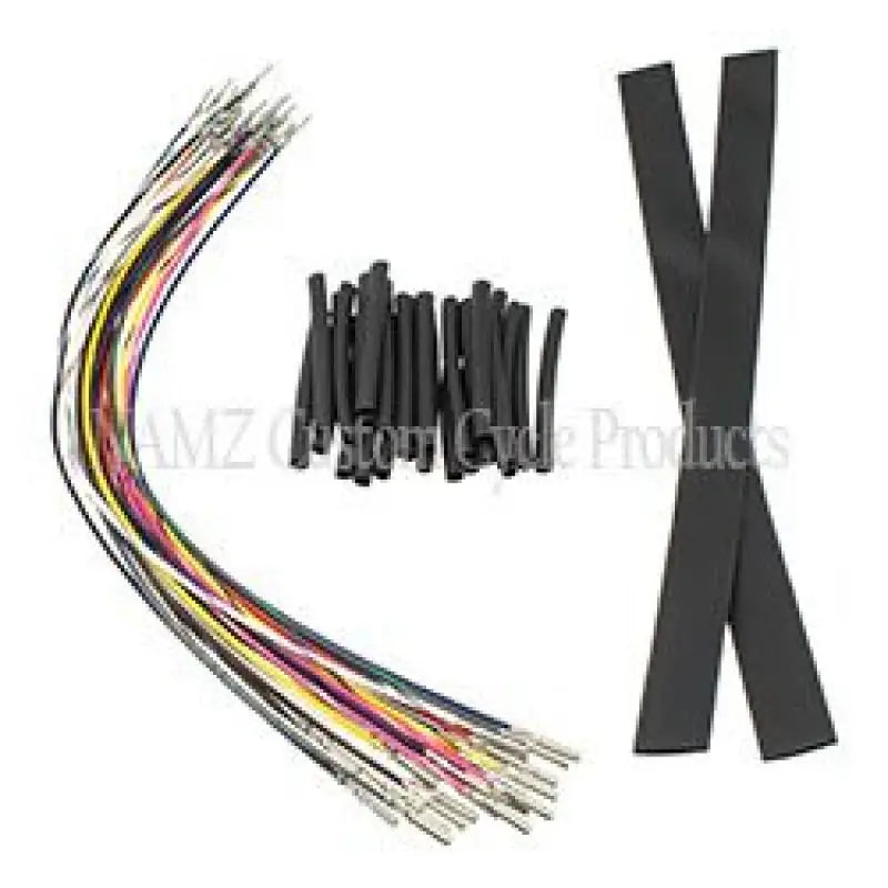 Wiring harness with heat shrink tubing for Namz Custom Cycle Hbar Control Extension Harness