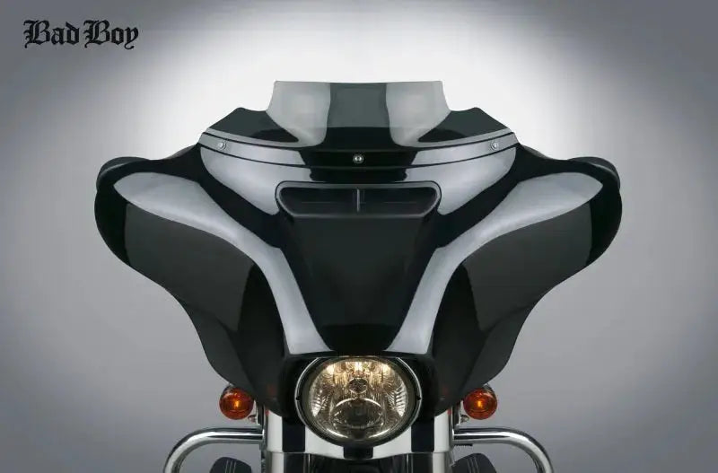 Sleek black chrome National Cycle BadBoy Custom fairing for FLHTK FLHTKL FLHX
