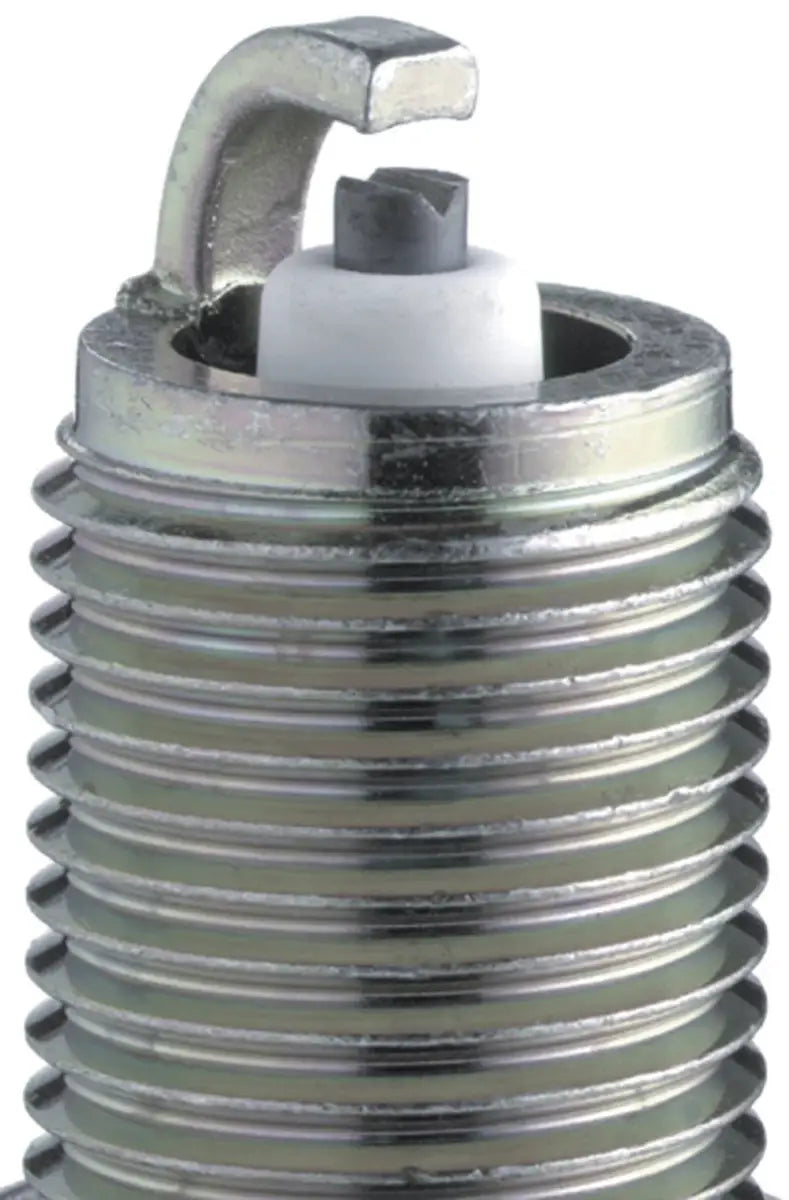 Metal spark plug with white insulator for NGK V-Power Spark Plug BKR4E automotive use