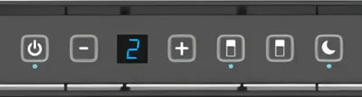 N10DCBKR Norcold 10Cu Ft 12V Dc Dual Compartment RV Refrigerator Right Hand Hinge control panel with digital display.