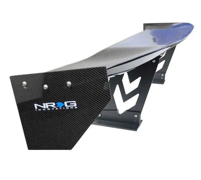 NRG Carbon Fiber Spoiler - Universal (59in.) NRG Logo Large End Plates 