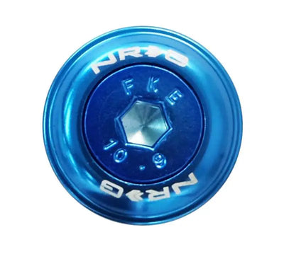 NRG Fender Washer Kit w/Color Matched M6 Bolt Rivets For Plastic (Blue) - Set of 10 