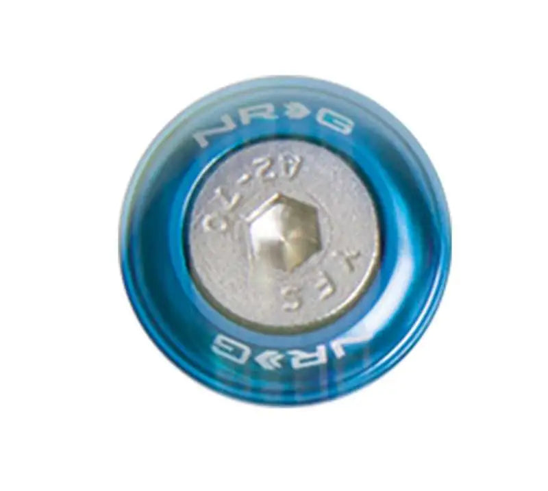 NRG NRG Fender Washer Kit w/Rivets For Metal (Blue) - Set of 10
