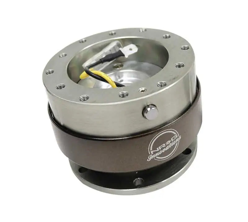 NRG Quick Release Gen 2.0 - Gunmetal Body / Titanium Chrome Ring 