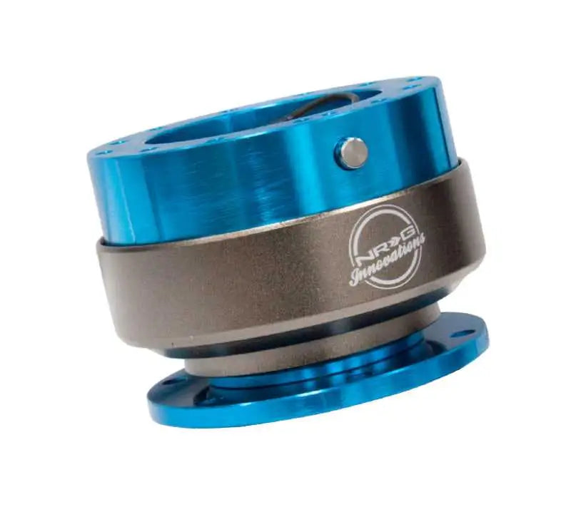 NRG Quick Release Gen 2.0 - New Blue Body / Titanium Chrome Ring 