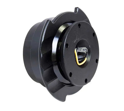 NRG Quick Release Kit Gen 2.5 - Black / Black Ring w/Finger Grooves 