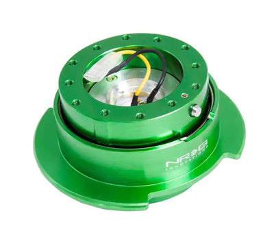 NRG NRG Quick Release Kit Gen 2.5 - Green Body / Titanium Chrome Ring