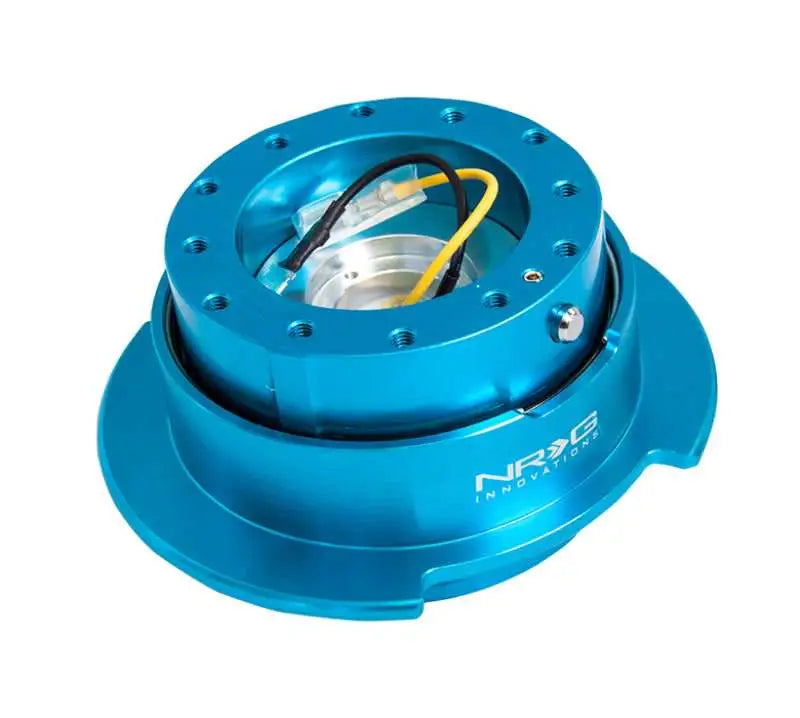 NRG Quick Release Kit Gen 2.5 - New Blue Body / Titanium Chrome Ring 