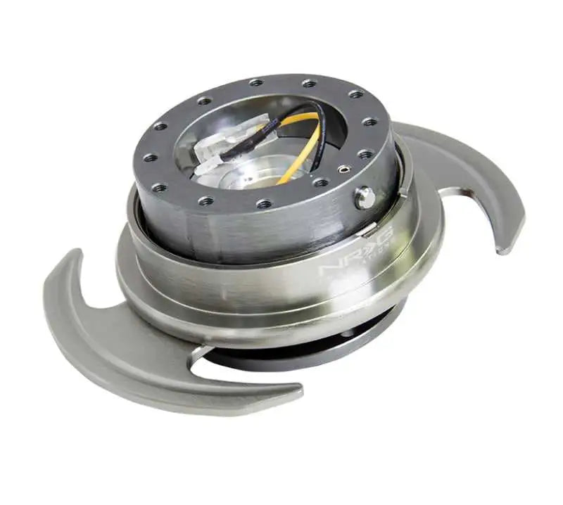 NRG Quick Release Kit Gen 3.0 - Gunmetal Body / Gunmetal Ring w/Handles 