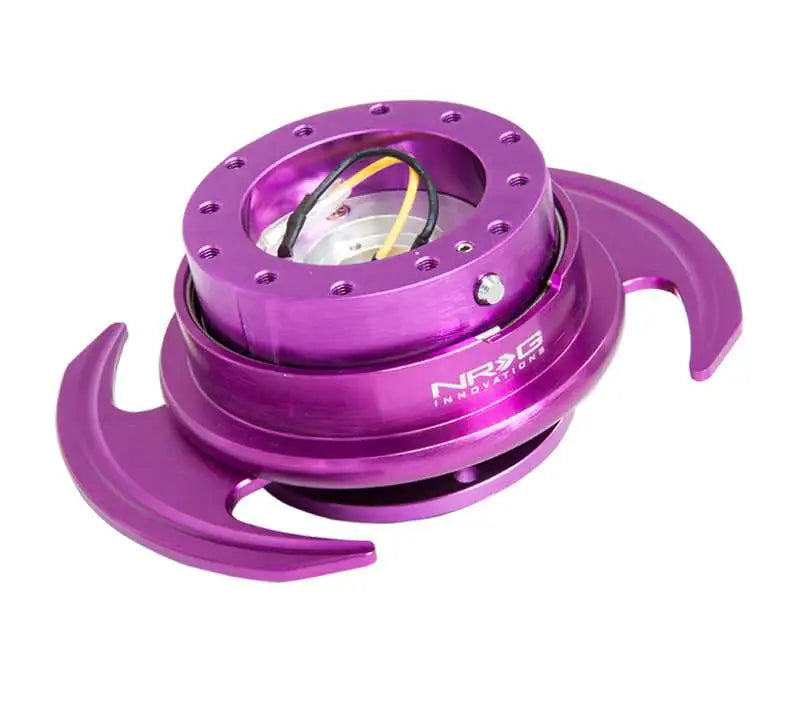 NRG NRG Quick Release Kit Gen 3.0 - Purple Body / Purple Ring w/Handles