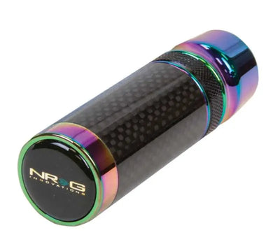 NRG Slimboy Adjustable Shift Knob (M10X1.25) Nissan / Mazda / Toyota - Carbon Fiber / Neochrome 