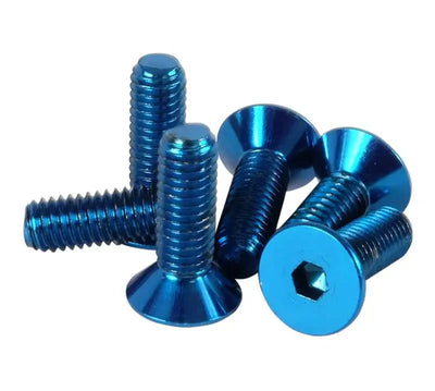 NRG Steering Wheel Screw Upgrade Kit (Conical) - Blue 