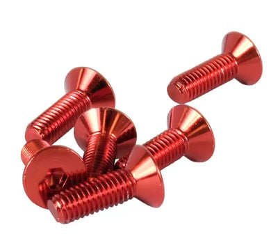 NRG Steering Wheel Screw Upgrade Kit (Conical) - Red 
