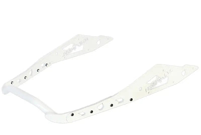 White U-shaped snowmobile ski loop for NXPRB234-WHT Pro Armor rear bumper upgrade