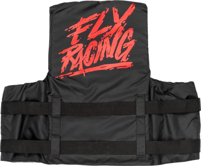 FLY RACING Nylon Flotation Vest Black/Red 3x for Powersports