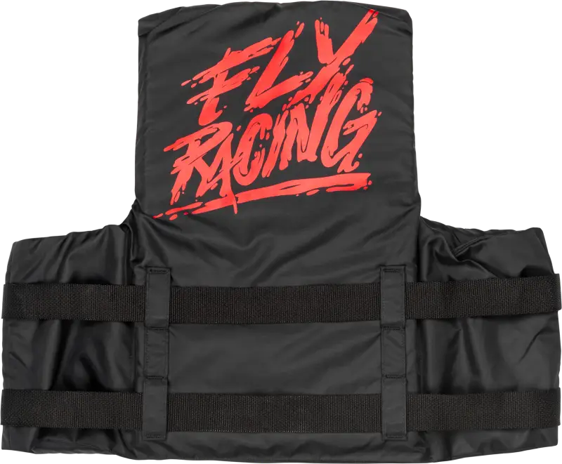 FLY RACING Nylon Flotation Vest Black/Red 3x for Powersports