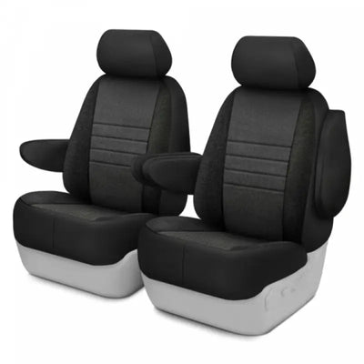 Black and gray Charc FIA OE37-69 bucket seat cover for Ford Br